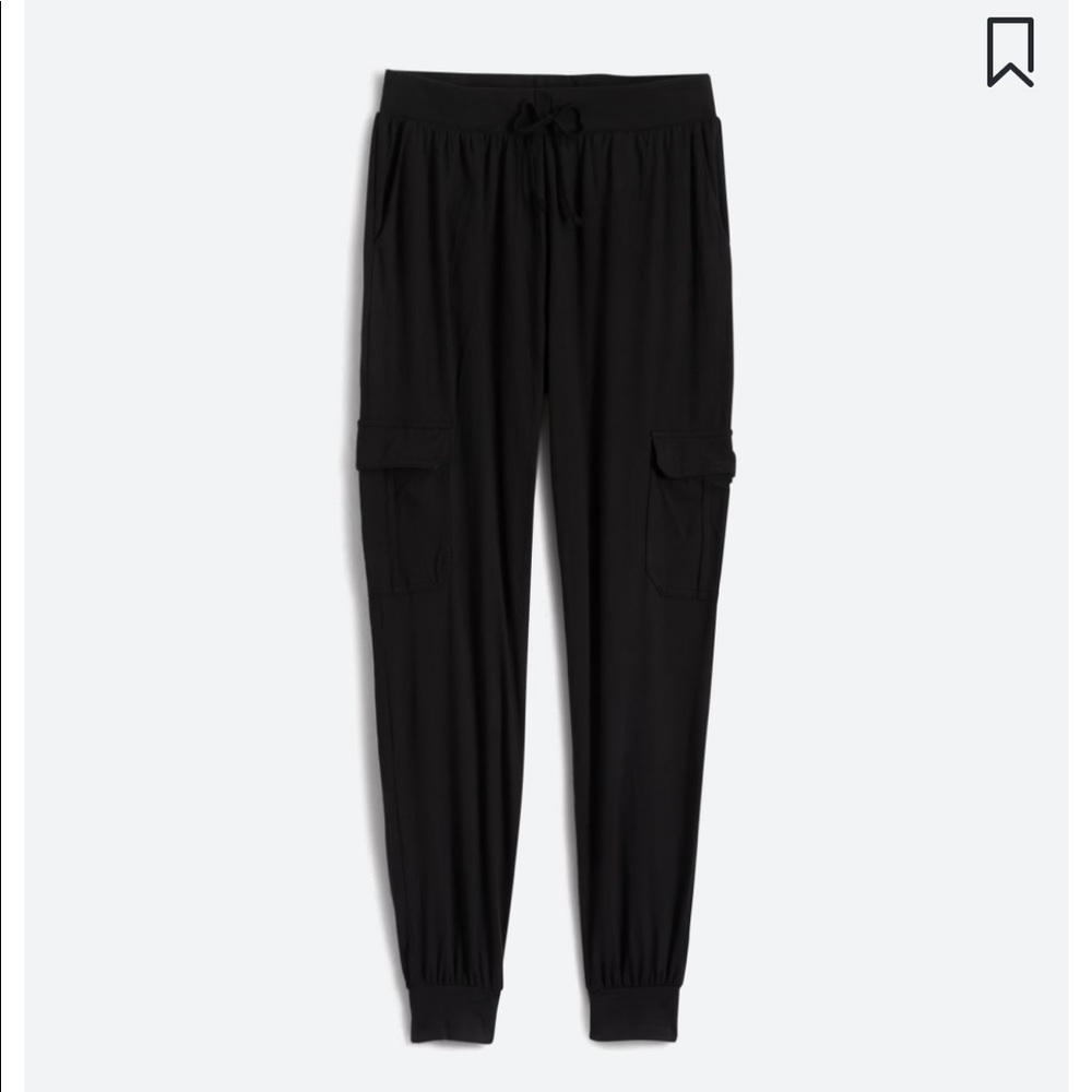 BOOM BOOM JEANS Maddie Utility Joggers Large Black